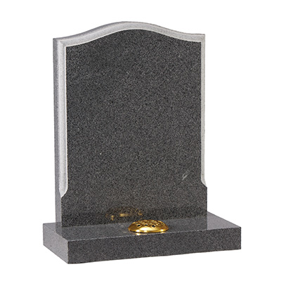 image of a grey headstone