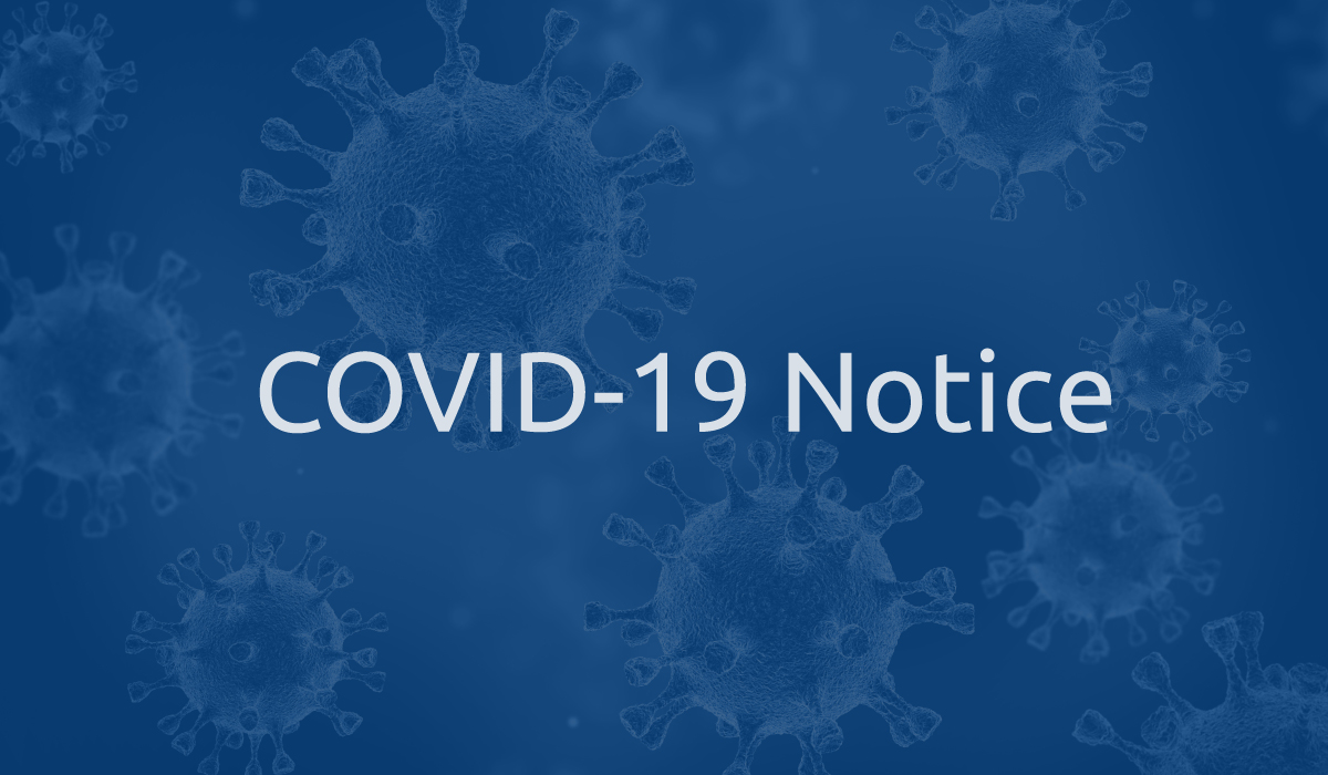 COVID 19 Notice