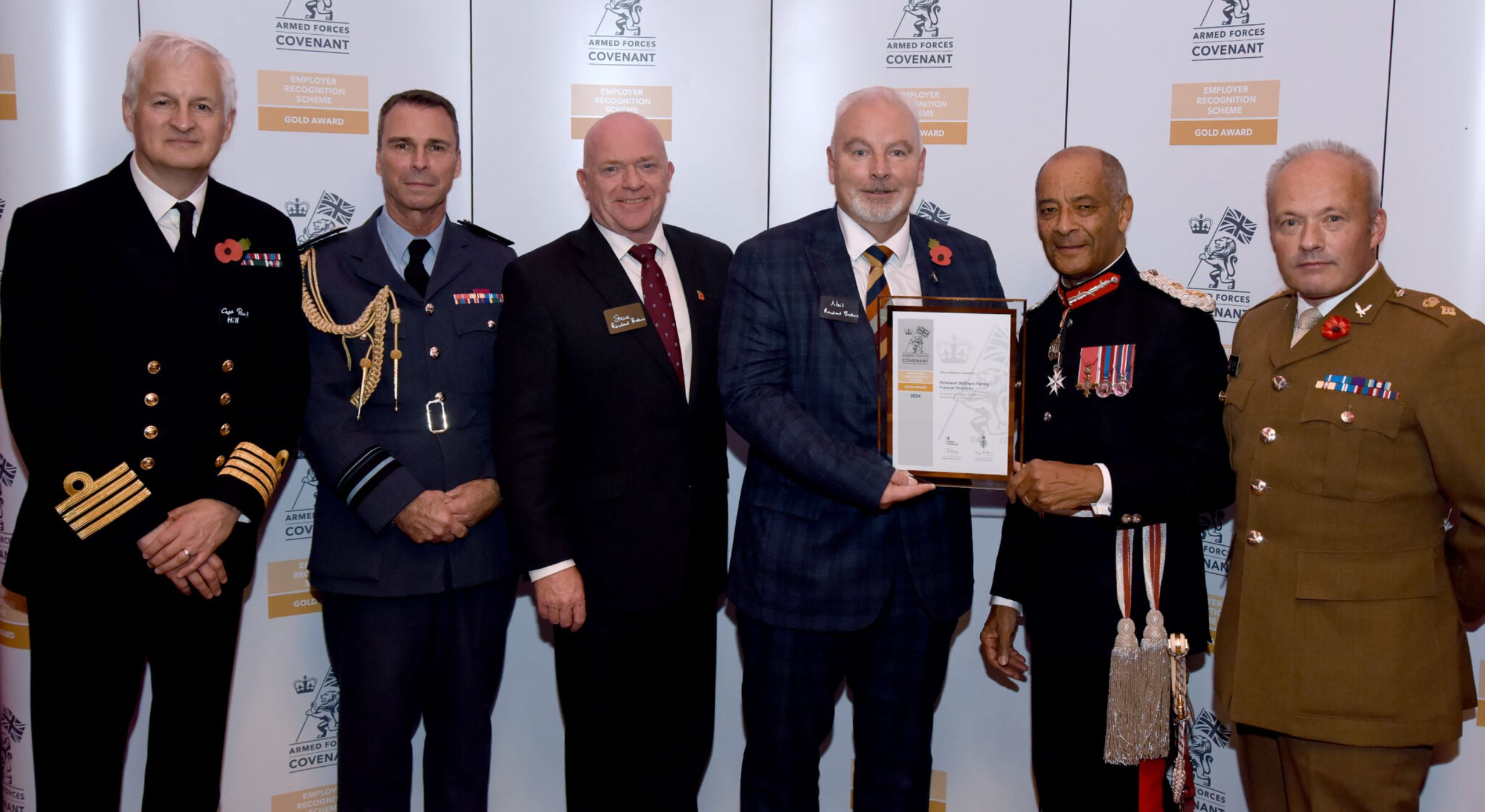 RB Honoured with Armed Forces Covenant Gold Awards