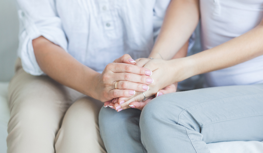 Supporting holding hands