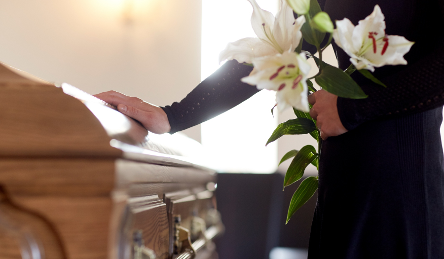 Coffin flowers